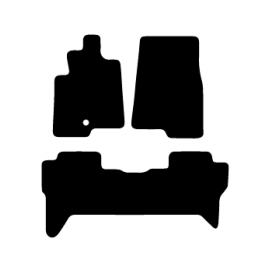 Alfombras de Moqueta,  Mitsubishi MONTERO-PAJERO LARGO (2000-2006), Color Negro, Calidad Standard, REF: MH0020S2N