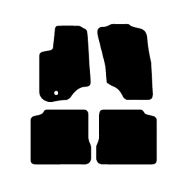 Alfombras de Moqueta,  Mitsubishi OUTLANDER (2003-2007), Color Negro, Calidad Standard, REF: MH0022S2N