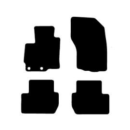 Alfombras de Moqueta,  Mitsubishi OUTLANDER (2012-2019), Color Negro, Calidad Standard, REF: MH0024S2N