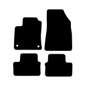 Alfombras de Moqueta,  Renault CLIO V (2019-Presente), Color Negro, Calidad Standard, REF: RT0009S2N