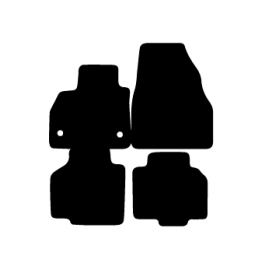 Alfombras de Moqueta,  Renault KANGOO (2008-Presente), Color Negro, Calidad Standard, REF: RT0019S2N