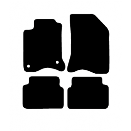 Alfombras de Moqueta,  Renault LAGUNA II (2001-2008), Color Negro, Calidad Standard, REF: RT0024S2N