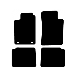 Alfombras de Moqueta,  Renault MEGANE I CABRIO (1997-2003), Color Negro, Calidad Standard, REF: RT0032S2N