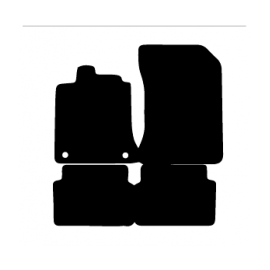 Alfombras de Moqueta,  Renault LAGUNA III 5 PUERTAS (2008-2015), Color Negro, Calidad Standard, REF: RT0025S2N