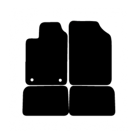 Alfombras de Moqueta,  Renault CLIO II (1998-2005), Color Negro, Calidad Standard, REF: RT0006S2N