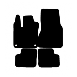 Alfombras de Moqueta,  Renault TWINGO (2014-2019), Color Negro, Calidad Standard, REF: RT0048S2N
