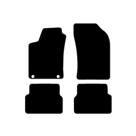 Alfombras de Moqueta,  Renault LAGUNA (1998-2001), Color Negro, Calidad Standard, REF: RT0023S2N