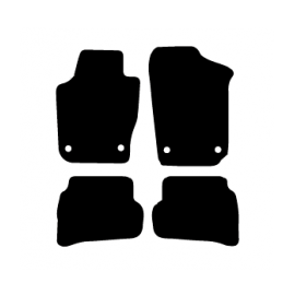 Alfombras de Moqueta,  Seat IBIZA 6J FAMILIAR, 3 Y 5 PUERTAS (2008-2017), Color Negro, Calidad Standard, REF: ST0009S2N