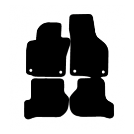 Alfombras de Moqueta,  Skoda OCTAVIA MK2 (2004-2013), Color Negro, Calidad Standard, REF: SK0006S2N