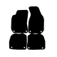 Alfombras de Moqueta,  Skoda ROOMSTER (2006-2015), Color Negro, Calidad Standard, REF: SK0010S2N