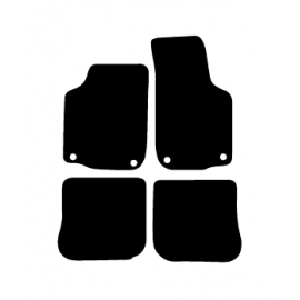 Alfombras de Moqueta,  Skoda OCTAVIA MK1 (1996-2004), Color Negro, Calidad Standard, REF: SK0005S2N