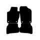 Alfombras de Moqueta,  Volkswagen POLO (2009-2017), Color Negro, Calidad Standard, REF: VW0035S2N