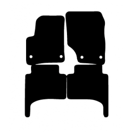 Alfombras de Moqueta,  Volkswagen TOUAREG (2003-2010), Color Negro, Calidad Standard, REF: VW0045S2N
