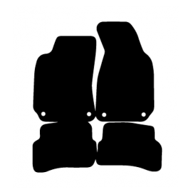 Alfombras de Moqueta,  Volkswagen PASSAT B5 (1996-2005), Color Negro, Calidad Standard, REF: VW0026S2N
