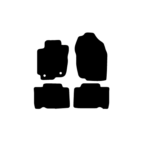 Alfombras de Moqueta,  Toyota RAV 4 HYBRID (2016-2019), Color Negro, Calidad Standard, REF: TY0038S2N