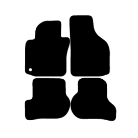 Alfombras de Moqueta,  Volkswagen JETTA (2005-2011), Color Negro, Calidad Standard, REF: VW0023S2N