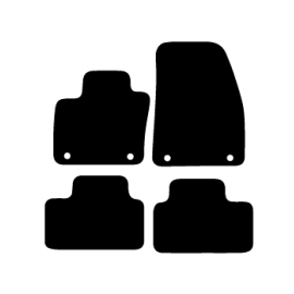 Alfombras de Moqueta,  Volvo V70 (2007-2016), Color Negro, Calidad Standard, REF: VV0022S2N