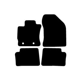 Alfombras de Moqueta,  Toyota AURIS (2013-Presente), Color Negro, Calidad Standard, REF: TY0002S2N