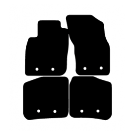 Alfombras de Moqueta,  Volvo S40 (2004-2012), Color Negro, Calidad Standard, REF: VV0009S2N