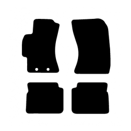Alfombras de Moqueta,  Subaru IMPREZA (2007-2011), Color Negro, Calidad Standard, REF: SU0006S2N