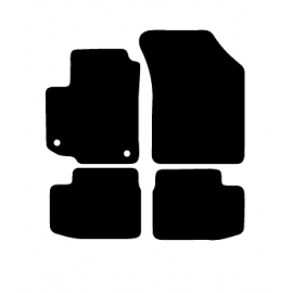 Alfombras de Moqueta,  Suzuki SWIFT (2005-2010), Color Negro, Calidad Standard, REF: SZ0008S2N