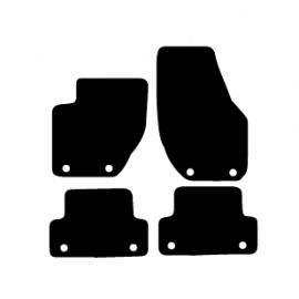 Alfombras de Moqueta,  Volvo S80 (2006-2016), Color Negro, Calidad Standard, REF: VV0016S2N