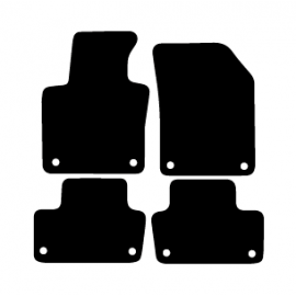 Alfombras de Moqueta,  Volvo XC40 (2018-Presente), Color Negro, Calidad Standard, REF: VV0024S2N