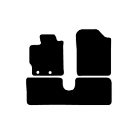 Alfombras de Moqueta,  Toyota YARIS (2011-2017), Color Negro, Calidad Standard, REF: TY0046S2N