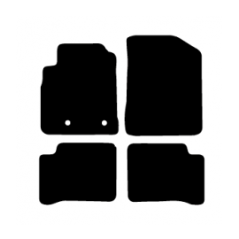 Alfombras de Moqueta,  Toyota YARIS 5 PUERTAS (1999-2006 ), Color Negro, Calidad Standard, REF: TY0045S2N