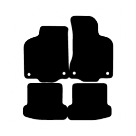 Alfombras de Moqueta,  Volkswagen POLO (1999-2001), Color Negro, Calidad Standard, REF: VW0033S2N