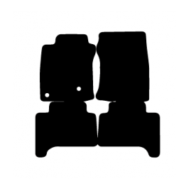 Alfombras de Moqueta,  Toyota LAND CRUISER J12-120 (2002-2009 ), Color Negro, Calidad Standard, REF: TY0025S2N