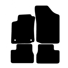Alfombras de Moqueta,  Citroen C3 (2002-2009), Color Gris Jaspeado, Calidad Standard, REF: CT0009S2GJ
