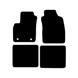 Alfombras de Moqueta,  Fiat PANDA (2012-2016), Color Gris Jaspeado, Calidad Standard, REF: FT0024S2GJ