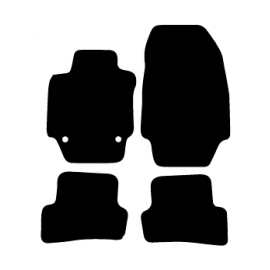 Alfombras de Moqueta,  Renault CAPTUR (2013-2019), Color Gris Jaspeado, Calidad Standard, REF: RT0003S2GJ