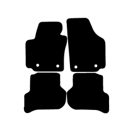 Alfombras de Moqueta,  Seat TOLEDO MK3 (2004-2009), Color Gris Jaspeado, Calidad Standard, REF: ST0022S2GJ