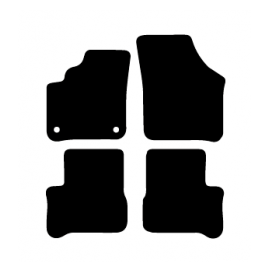 Alfombras de Moqueta,  Skoda CITIGO (2011-Presente), Color Gris Jaspeado, Calidad Standard, REF: SK0015S2GJ