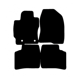 Alfombras de Moqueta,  Toyota PRIUS (2003-2009), Color Gris Jaspeado, Calidad Standard, REF: TY0028S2GJ