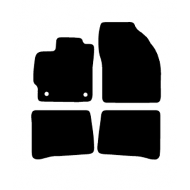 Alfombras de Moqueta,  Toyota PRIUS (2009-2016), Color Gris Jaspeado, Calidad Standard, REF: TY0029S2GJ