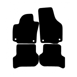 Alfombras de Moqueta,  Volkswagen GOLF PLUS (2004-2012), Color Gris Jaspeado, Calidad Standard, REF: VW0019S2GJ