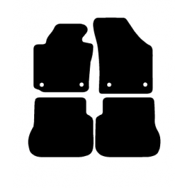 Alfombras de Moqueta,  Volkswagen CADDY (2004-2019), Color Gris Jaspeado, Calidad Standard, REF: VW0010S2GJ