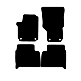 Alfombras de Moqueta,  Volkswagen AMAROK (2010-2016), Color Gris Jaspeado, Calidad Standard, REF: VW0001S2GJ