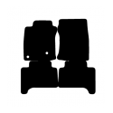 Alfombras de Moqueta,  Toyota LAND CRUISER J12-120 (2002-2009 ), Color Gris Jaspeado, Calidad Standard, REF: TY0025S2GJ
