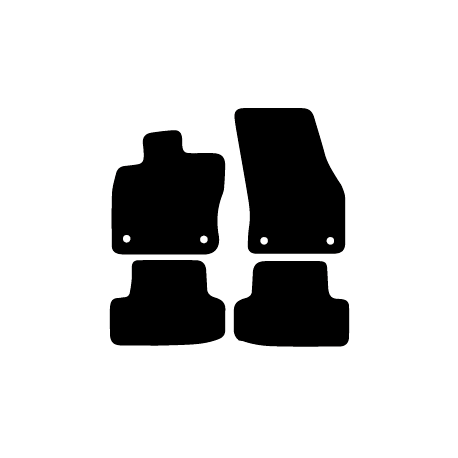 Alfombras de Moqueta,  Audi Q2 (2016-Presente), Color Negro, Calidad Premium, REF: AD0036P2N