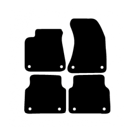 Alfombras de Moqueta,  Audi A8 D4 CORTO (2010-2017), Color Negro, Calidad Premium, REF: AD0033P2N