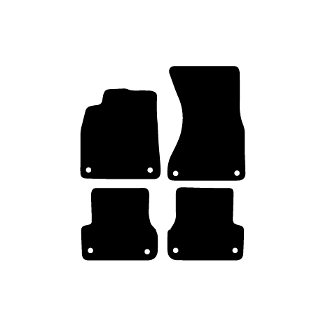 Alfombras de Moqueta,  Audi A6 C7 2011-2018), Color Negro, Calidad Premium, REF: AD0027P2N