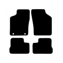 Alfombras de Moqueta,  Chrysler 300C (2004-2010), Color Negro, Calidad Premium, REF: CH0017P2N