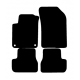 Alfombras de Moqueta,  Citroen DS3 (2010-2015), Color Negro, Calidad Premium, REF: CT0028P2N