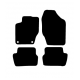 Alfombras de Moqueta,  Citroen DS4 (2010-Presente), Color Negro, Calidad Premium, REF: CT0030P2N