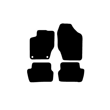 Alfombras de Moqueta,  Citroen DS4 (2010-Presente), Color Negro, Calidad Premium, REF: CT0030P2N