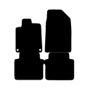 Alfombras de Moqueta,  Citroen C6 (2005-2012), Color Negro, Calidad Premium, REF: CT0025P2N